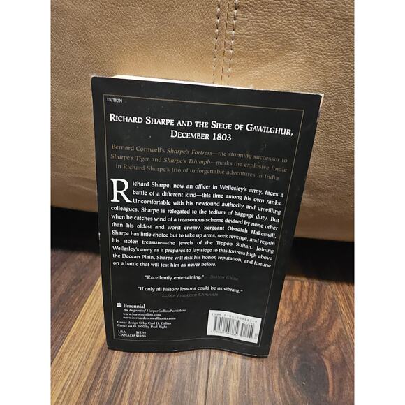 Bernard Cornwell Sharpe Fortress Paperback Historical War Novel India Adventure - Picture 2 of 2